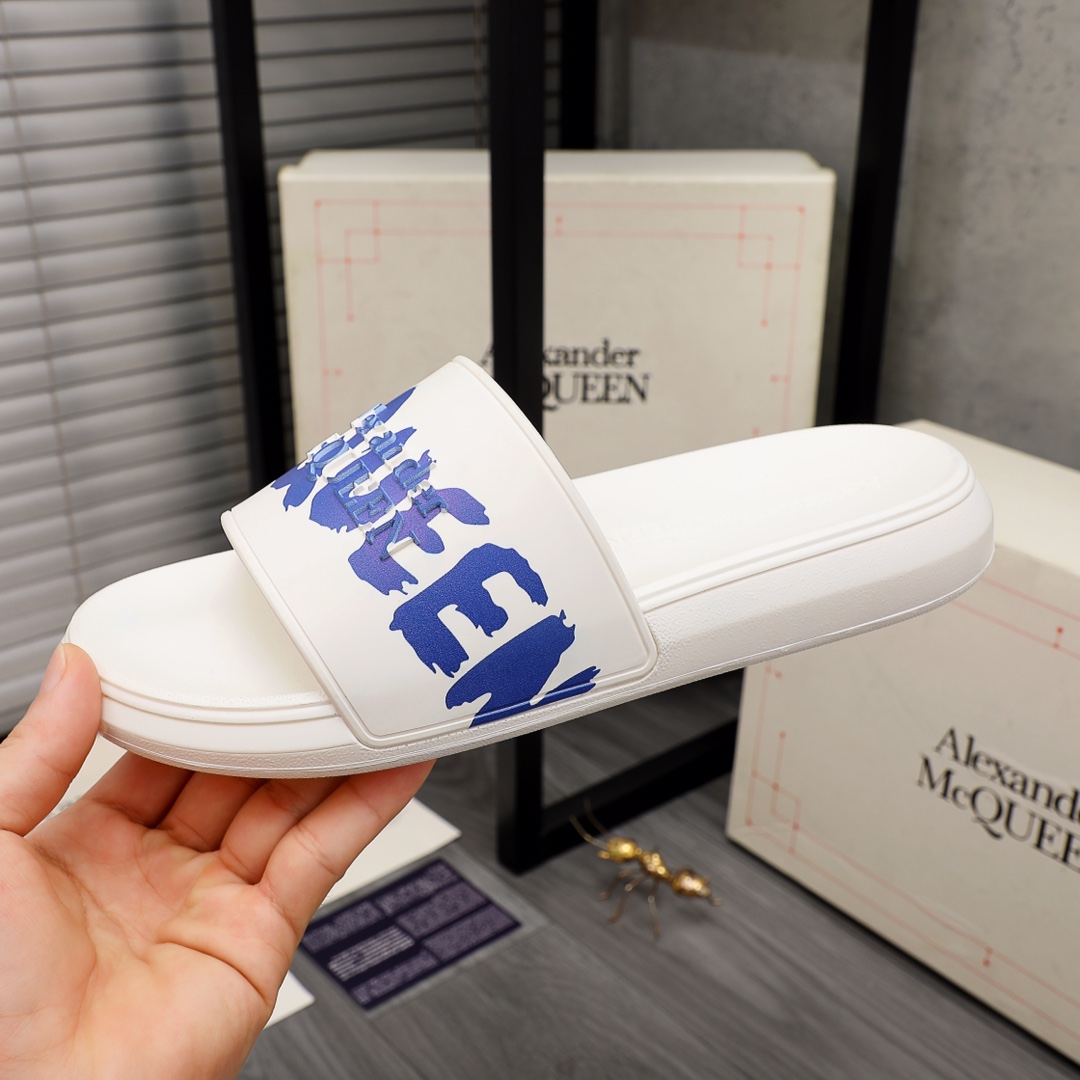 Alexander Mqueen Logo Slipper - DopestKickz