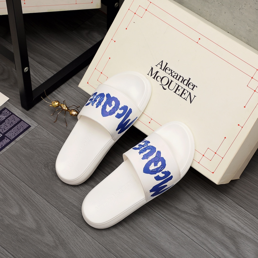 Alexander Mqueen Logo Slipper - DopestKickz