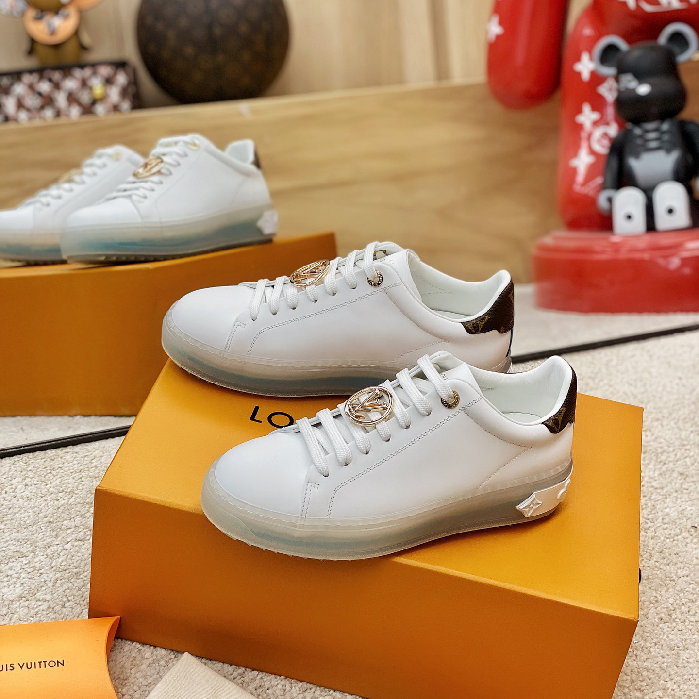 Louis Vuitton Logo Transparent Sole Sneaker  - DopestKickz