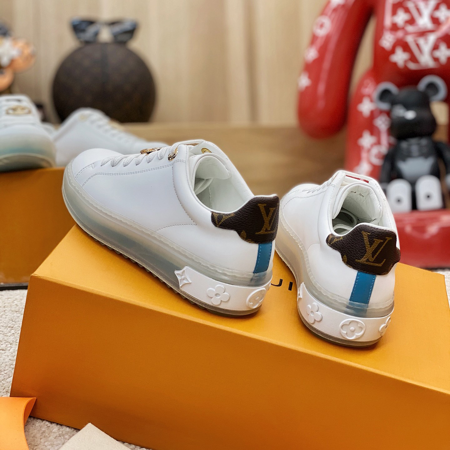 Louis Vuitton Logo Transparent Sole Sneaker  - DopestKickz