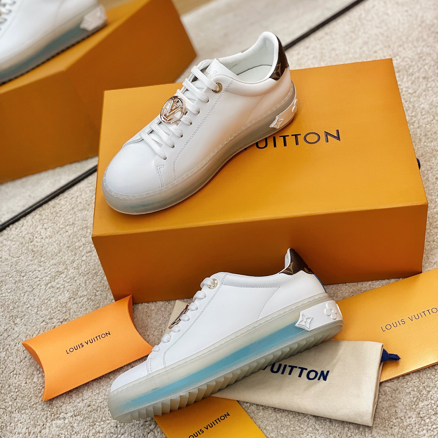 Louis Vuitton Logo Transparent Sole Sneaker  - DopestKickz