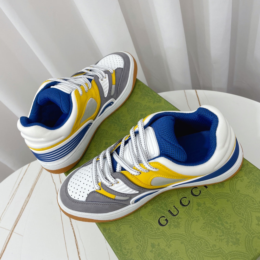 Gucci  Basket Sneaker With Lnterlocking G  - DopestKickz