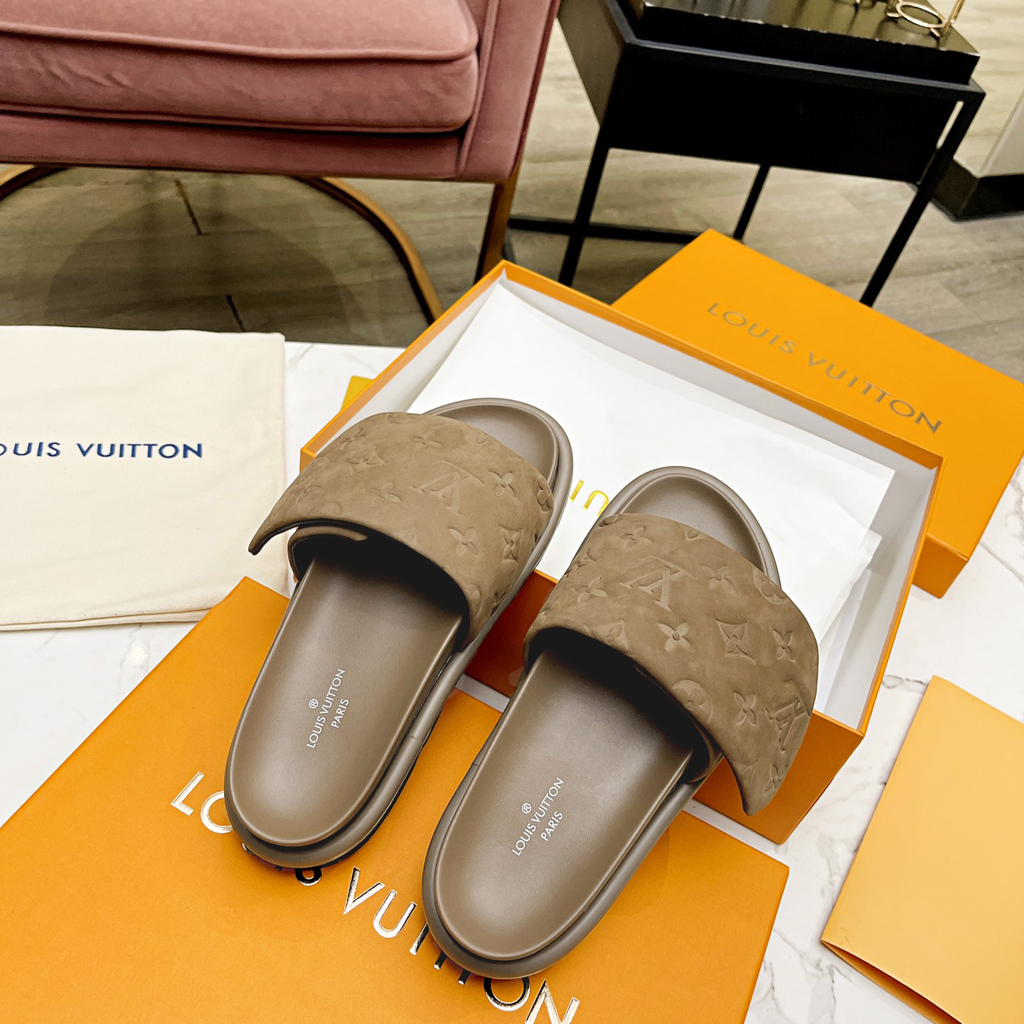 Louis Vuitton Pool Pillow Comfort Mules - DopestKickz