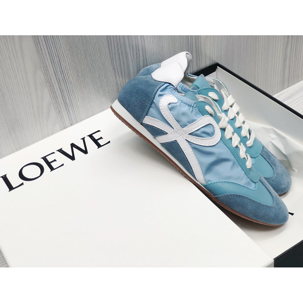 Loewe Ballet Runner In Nylon And Calfskin - DopestKickz