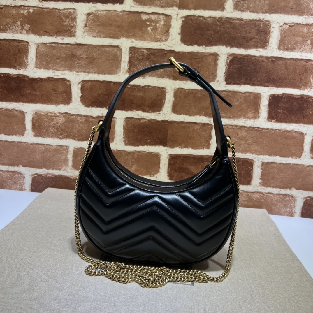 Gucci GG  Leather Handle Bag（21-11-5CM） - DopestKickz