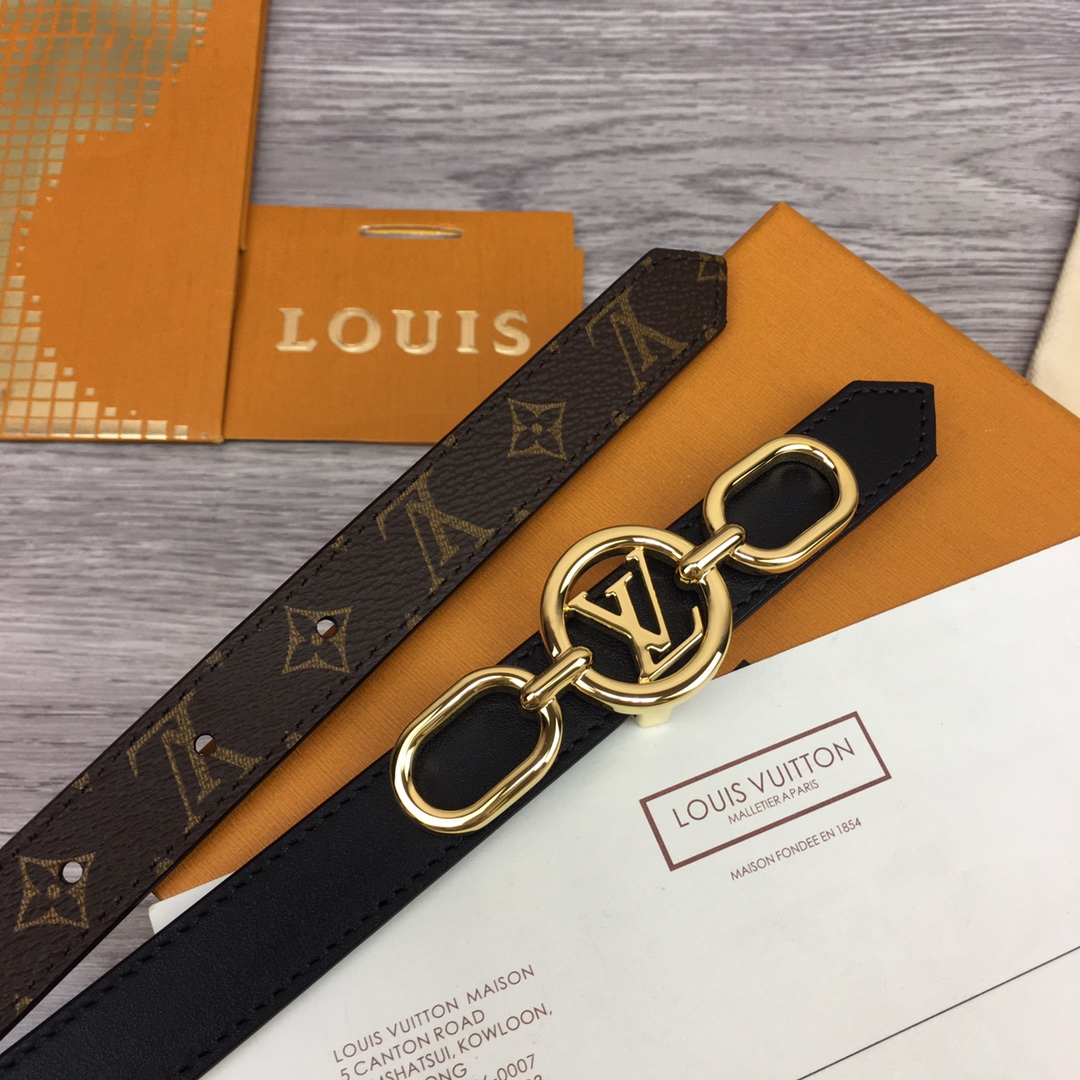 Louis Vuitton Squared LV 20mm Belt - DopestKickz