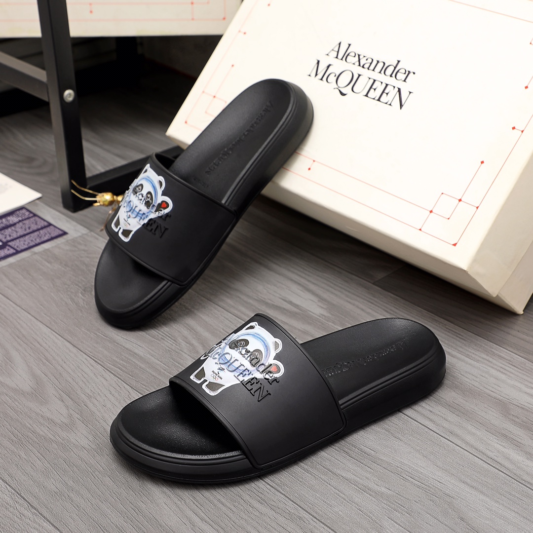 Alexander Mqueen Logo Slipper - DopestKickz