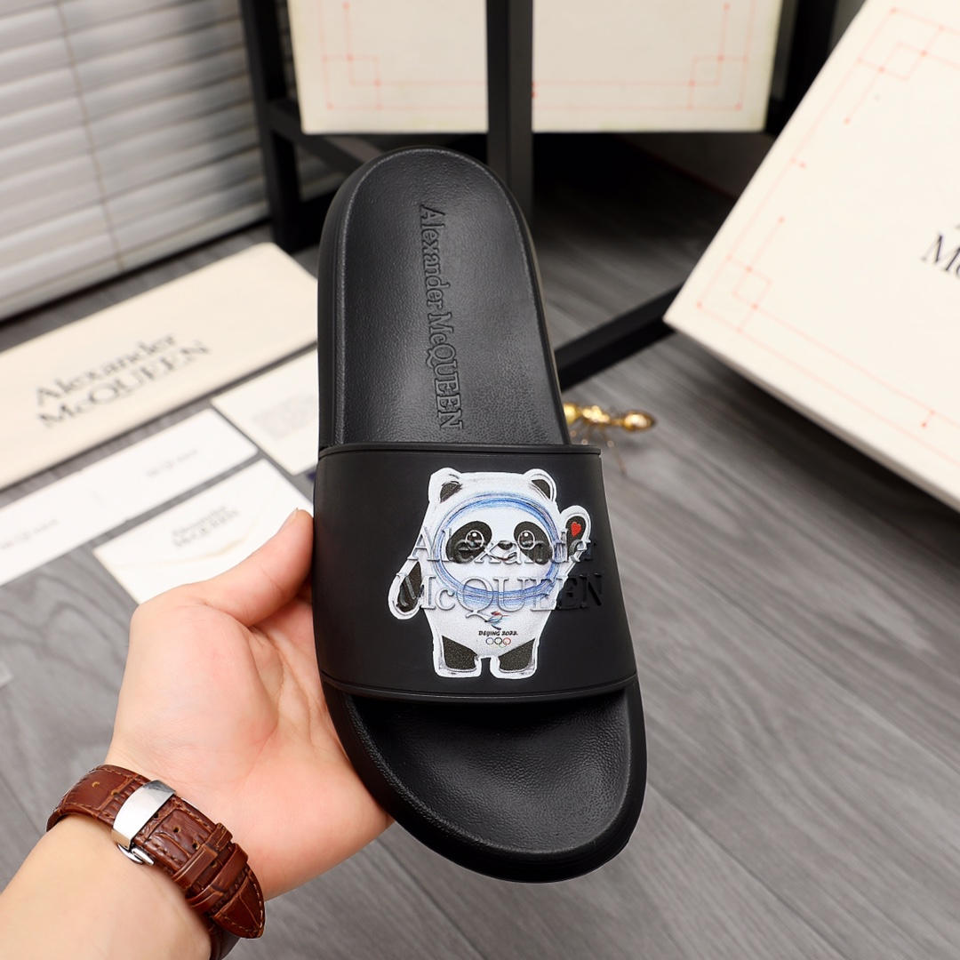 Alexander Mqueen Logo Slipper - DopestKickz