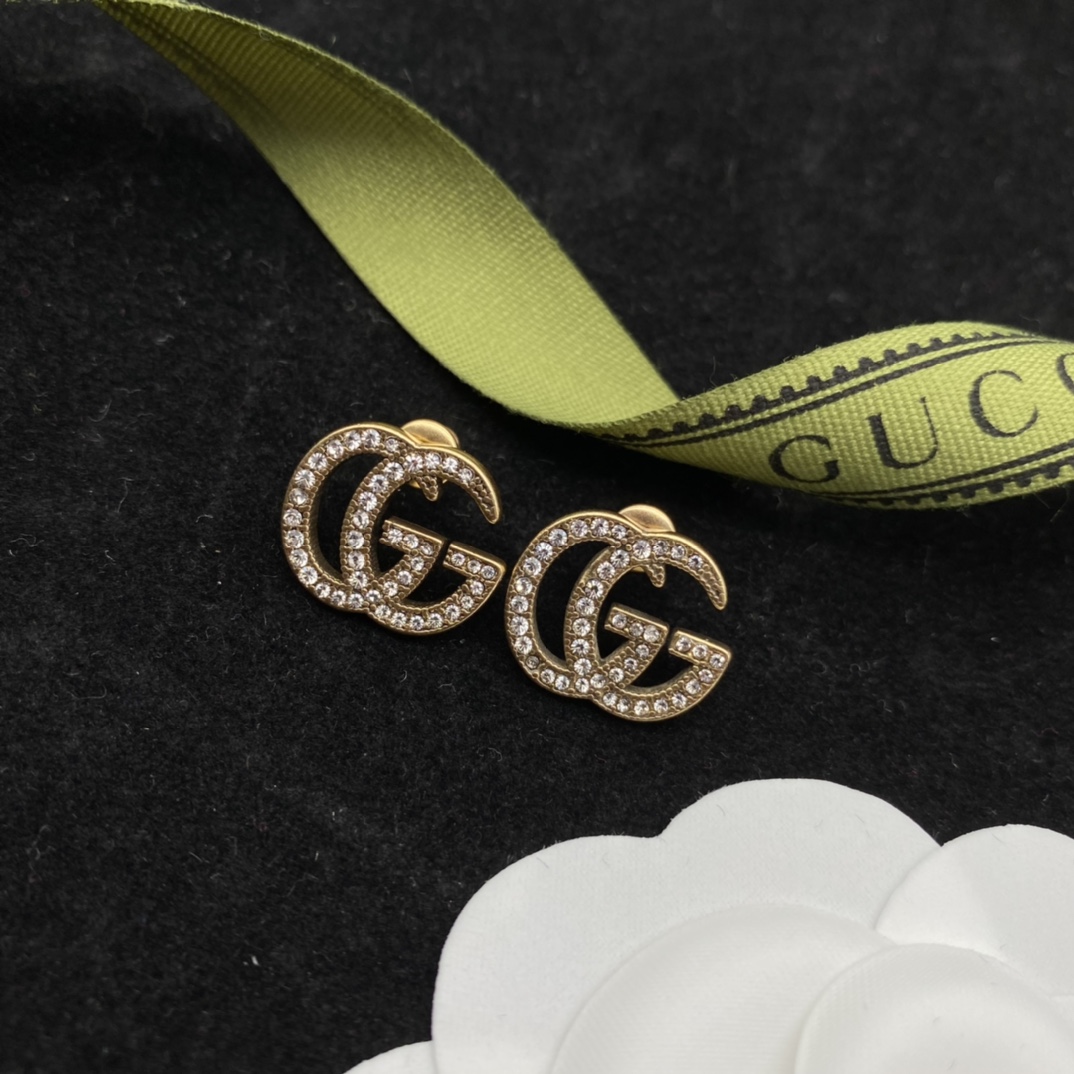 Gucci GG Full Drill Earrings  - DopestKickz