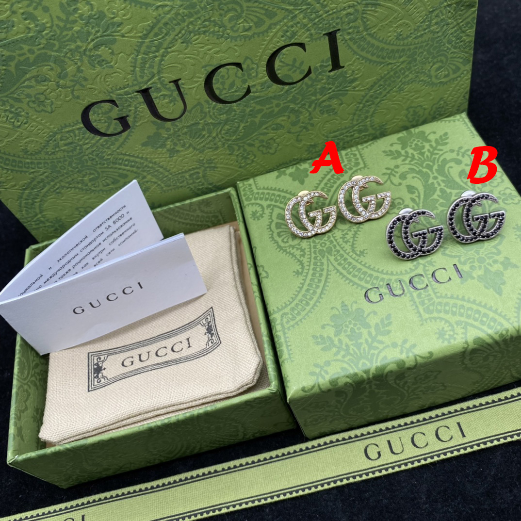 Gucci GG Full Drill Earrings  - DopestKickz