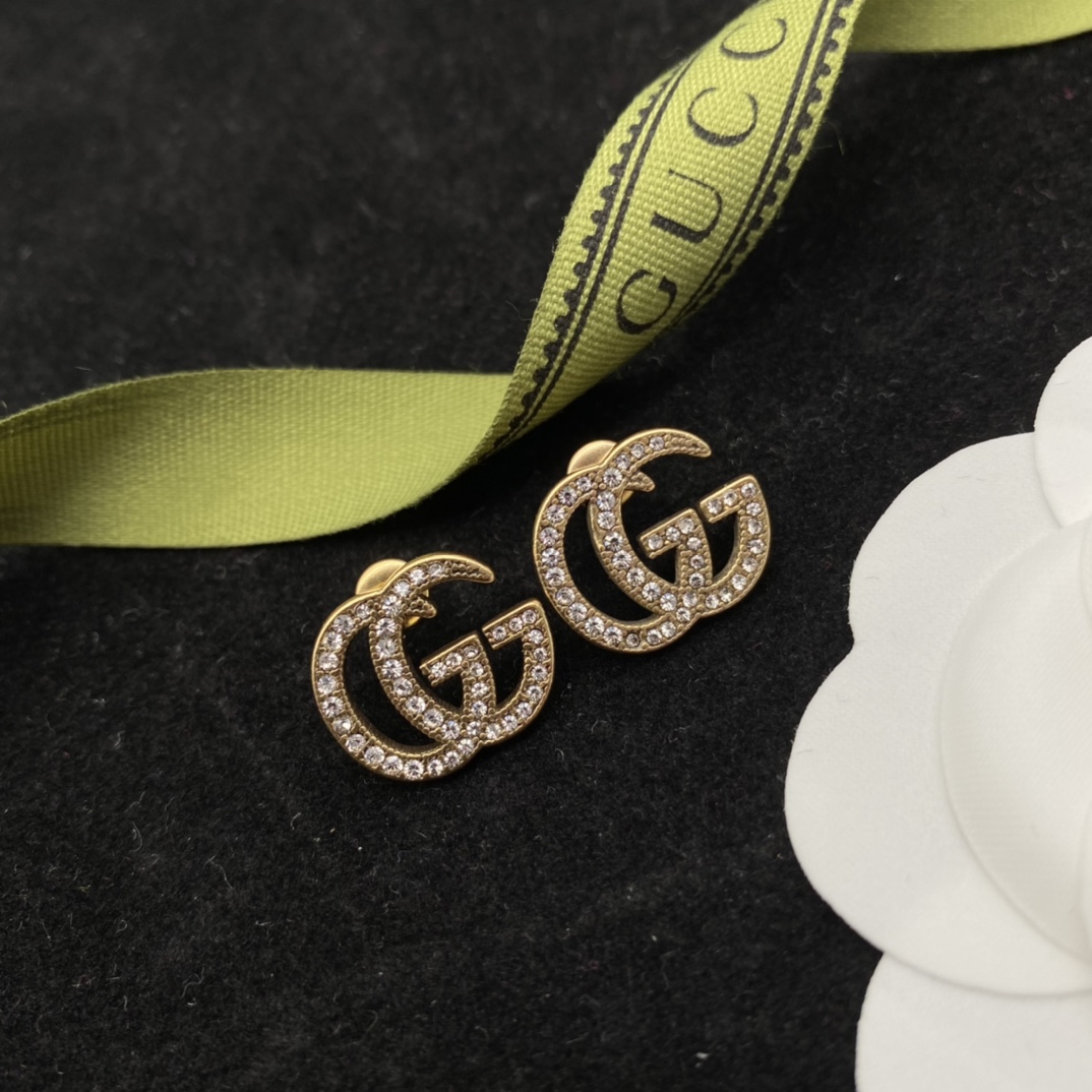 Gucci GG Full Drill Earrings  - DopestKickz
