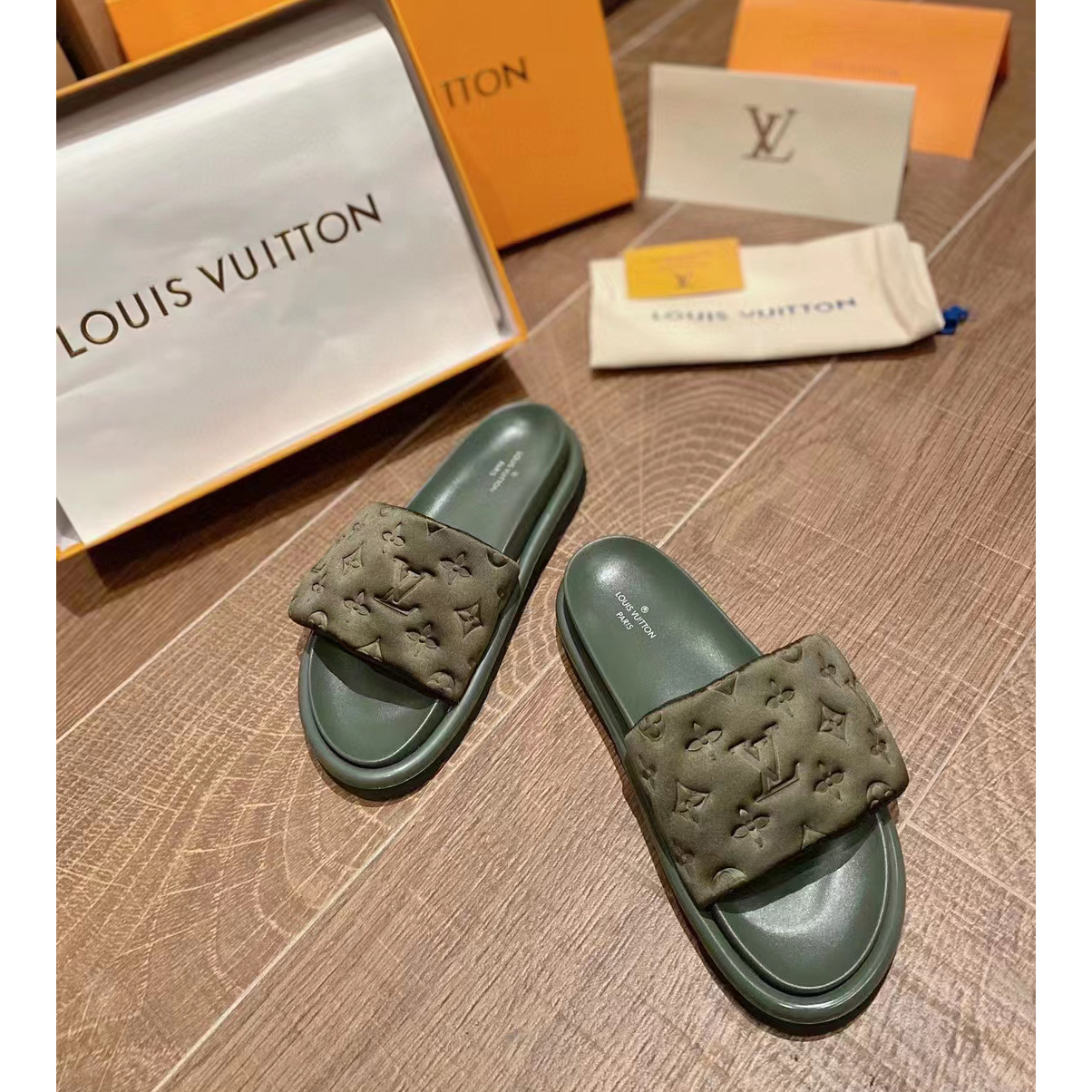 Louis Vuitton Pool Pillow Comfort Mules - DopestKickz