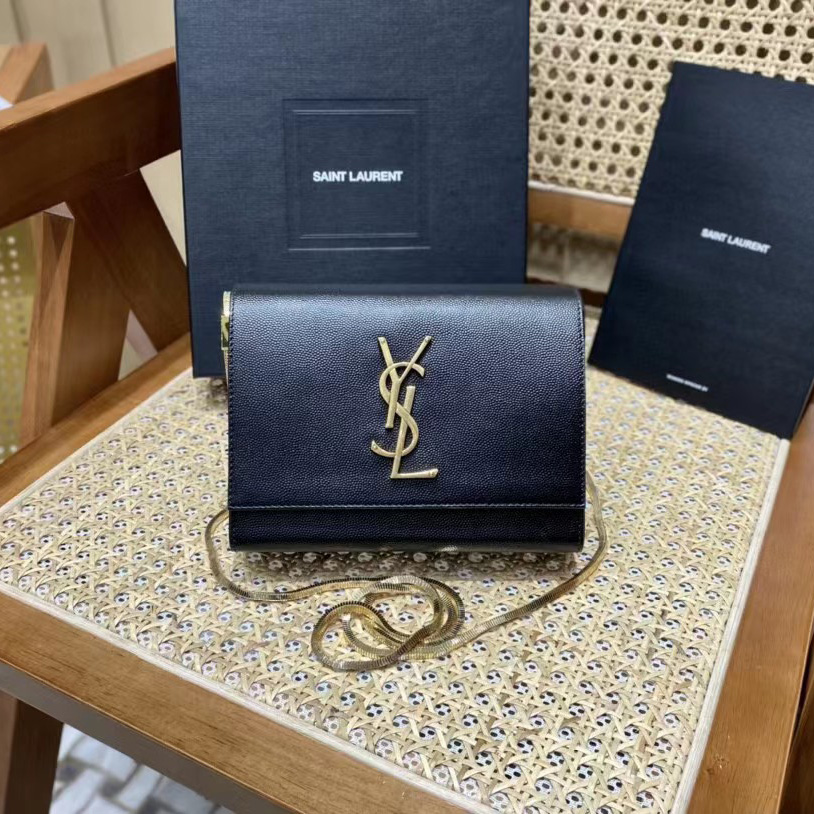 Saint Laurent  Leather Shoulder Bag(18-14-5.5cm) - DopestKickz