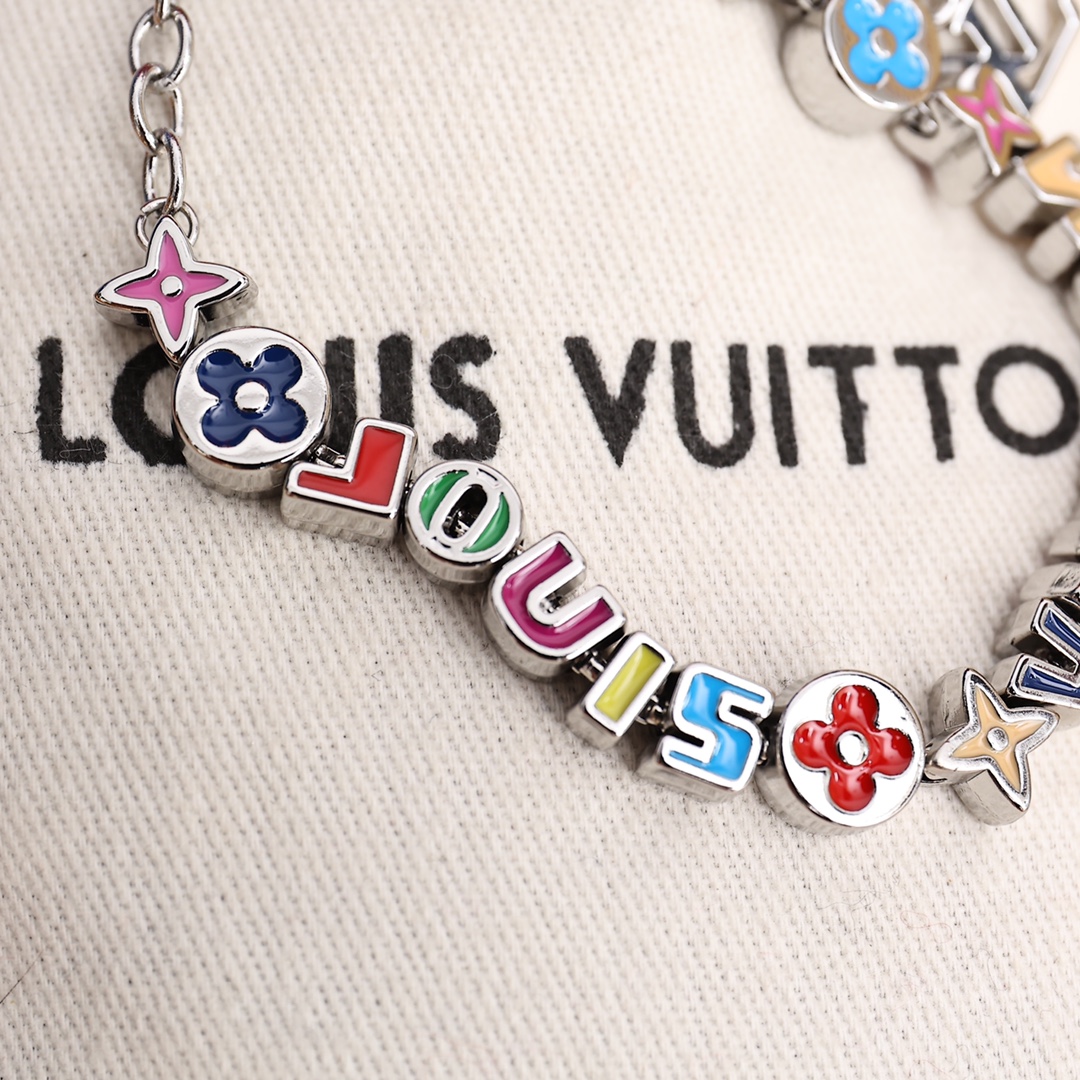 Louis Vuitton MP3282 Monogram Party Bracelet - DopestKickz