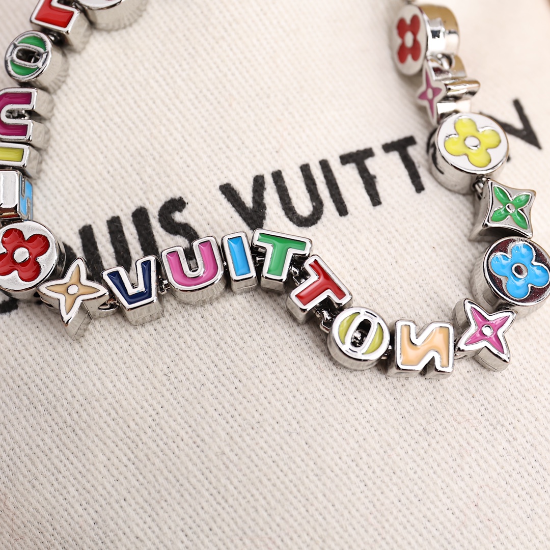 Louis Vuitton MP3282 Monogram Party Bracelet - DopestKickz