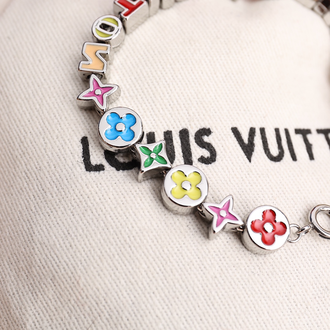 Louis Vuitton MP3282 Monogram Party Bracelet - DopestKickz