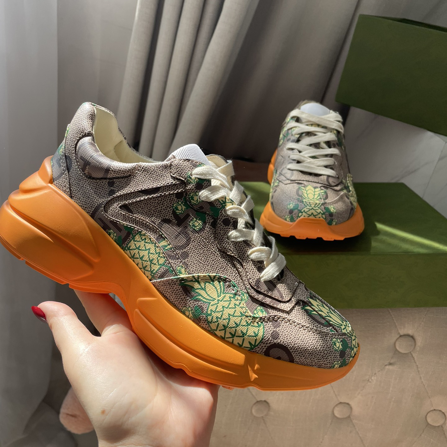 Gucci Pineapple Rhyton Sneaker - DopestKickz