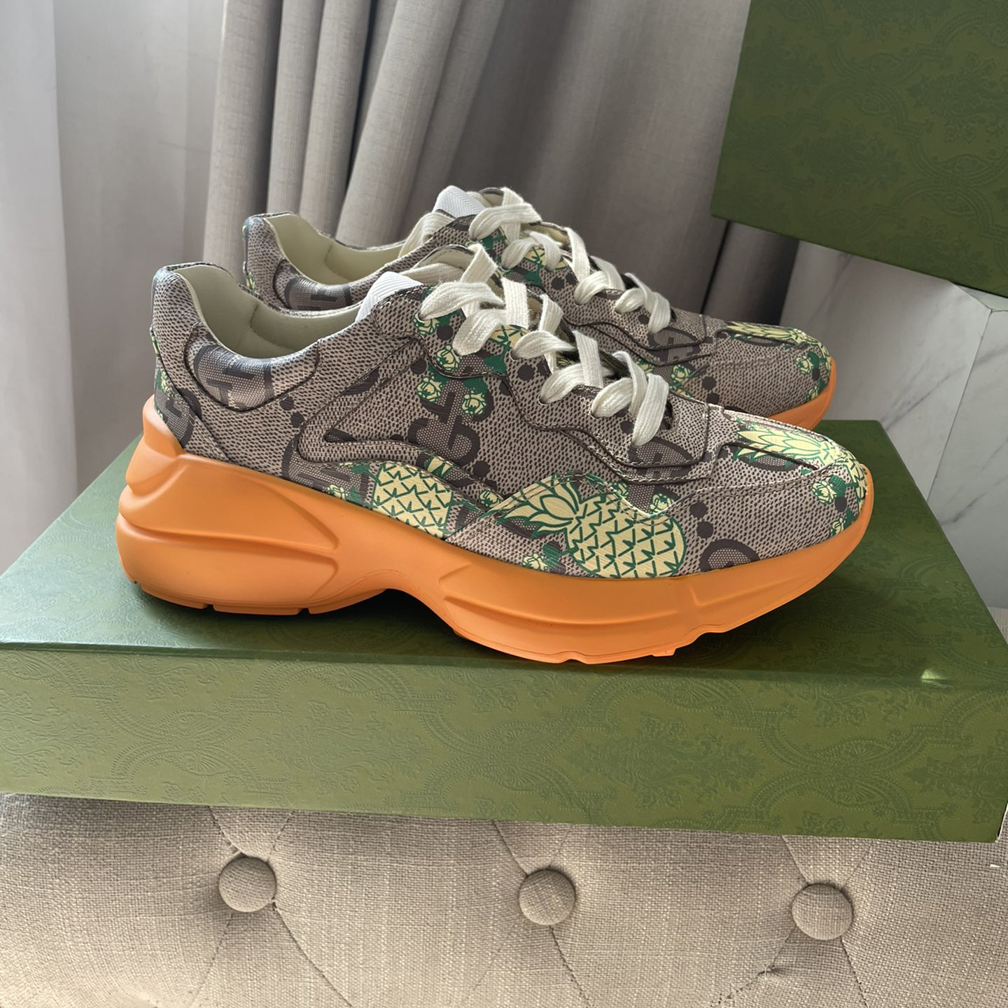 Gucci Pineapple Rhyton Sneaker - DopestKickz