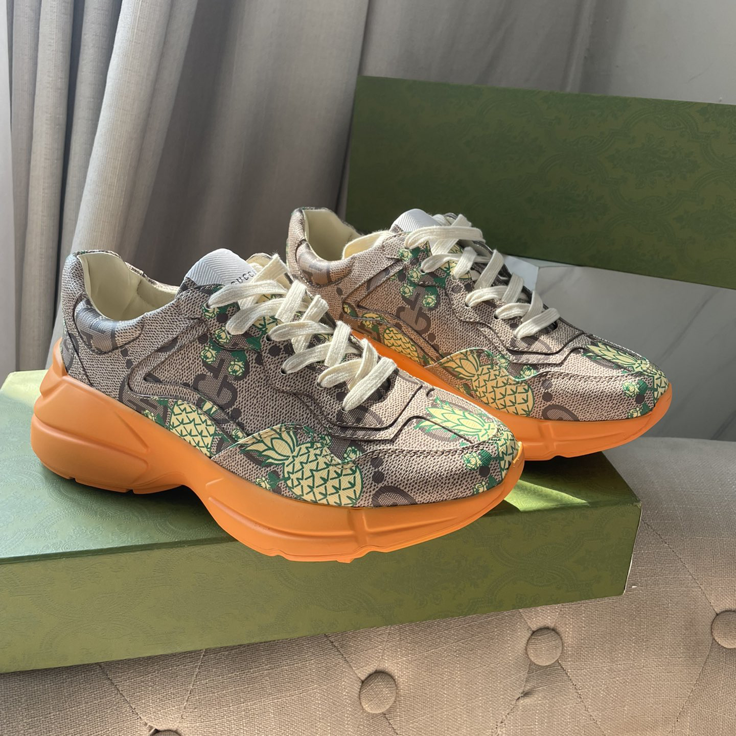 Gucci Pineapple Rhyton Sneaker - DopestKickz
