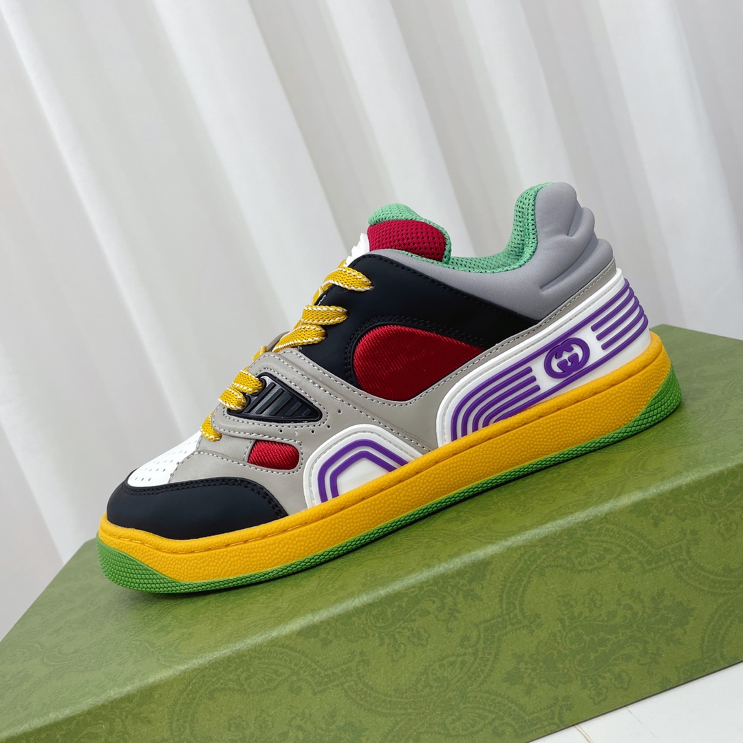 Gucci  Basket Sneaker With Lnterlocking G  - DopestKickz