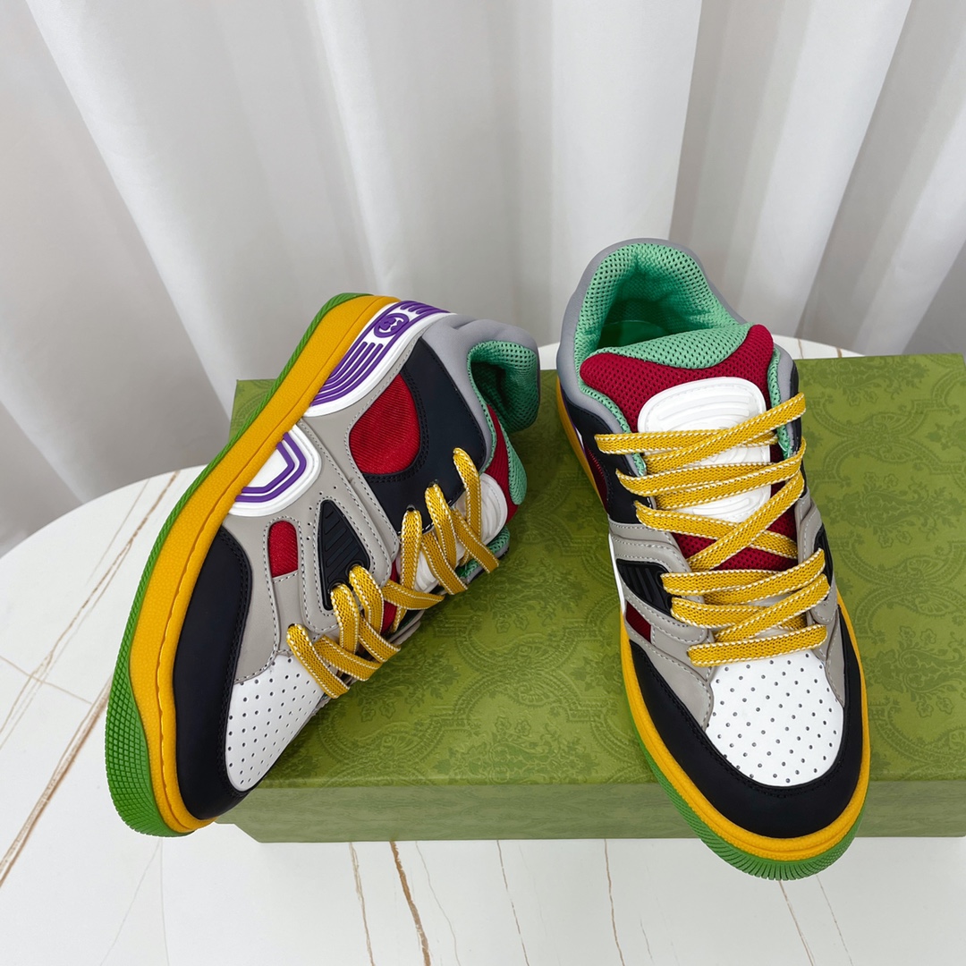 Gucci  Basket Sneaker With Lnterlocking G  - DopestKickz
