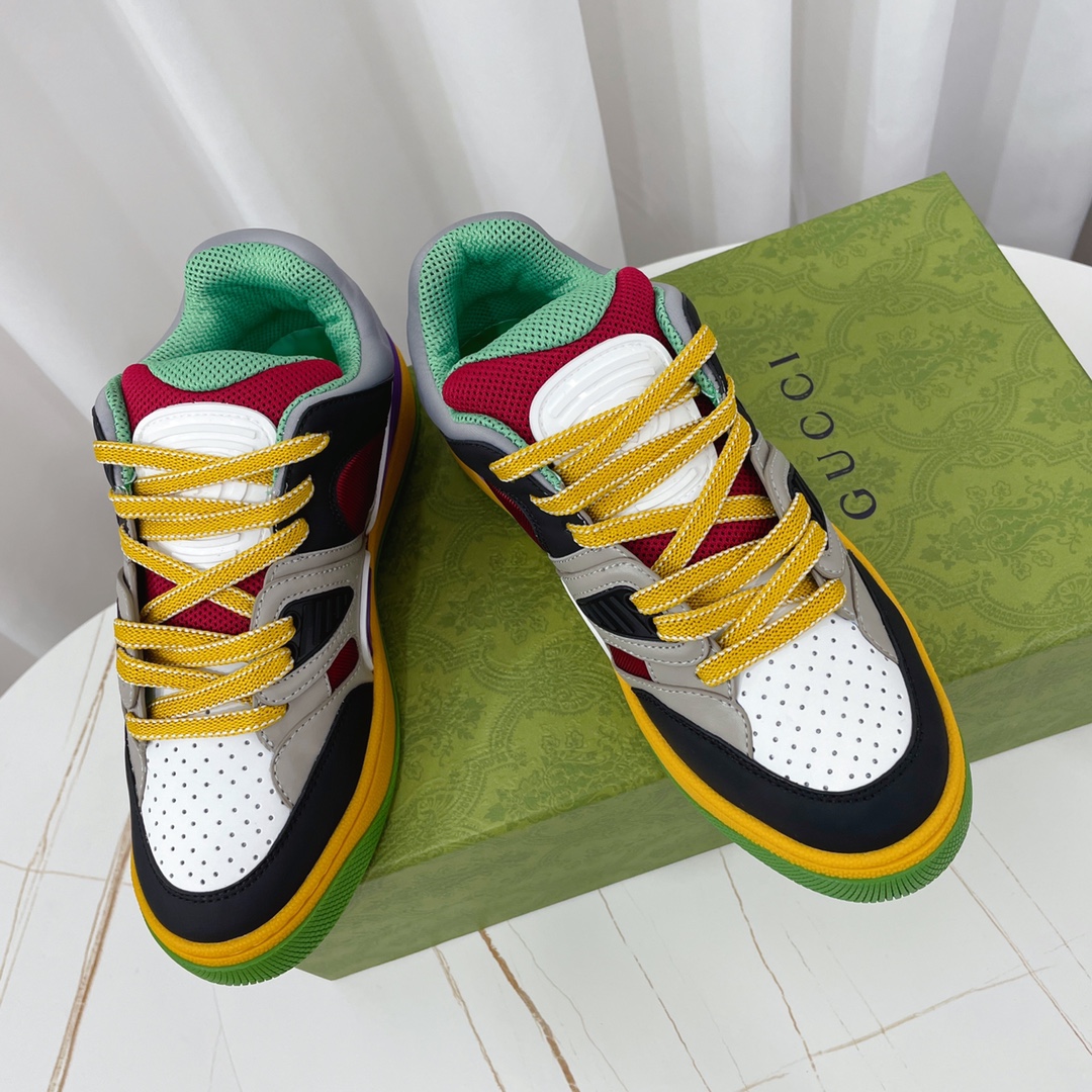 Gucci  Basket Sneaker With Lnterlocking G  - DopestKickz