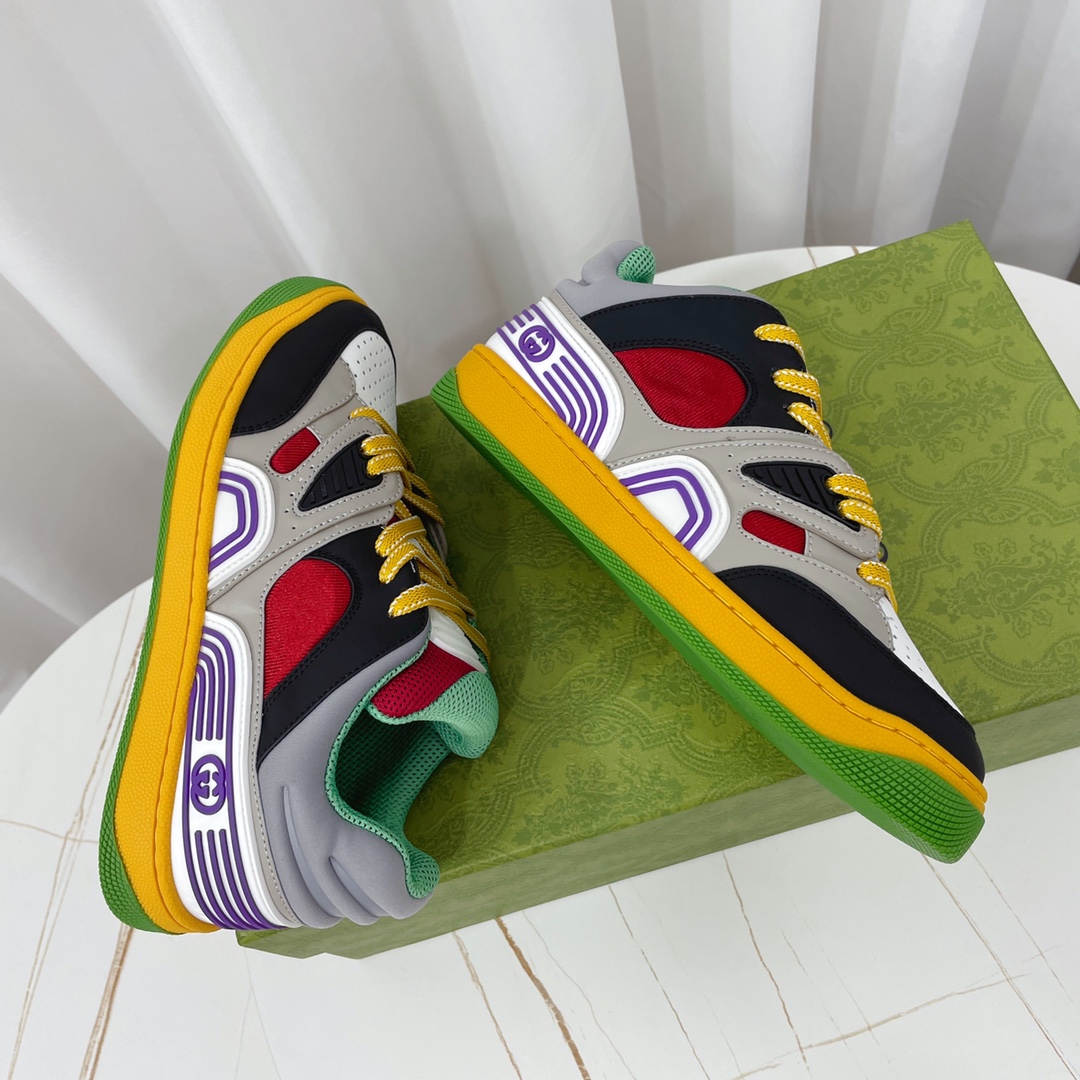 Gucci  Basket Sneaker With Lnterlocking G  - DopestKickz