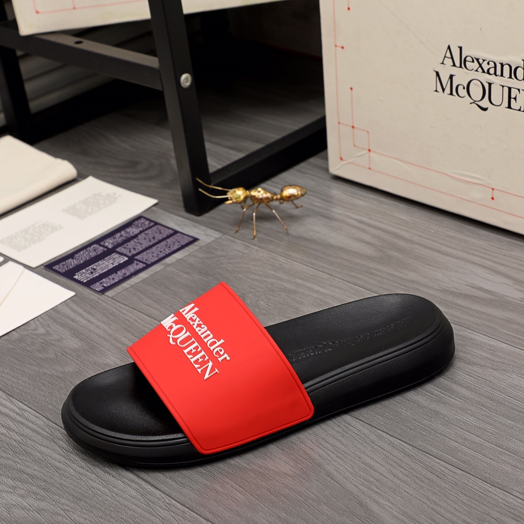 Alexander Mqueen Logo Slipper - DopestKickz