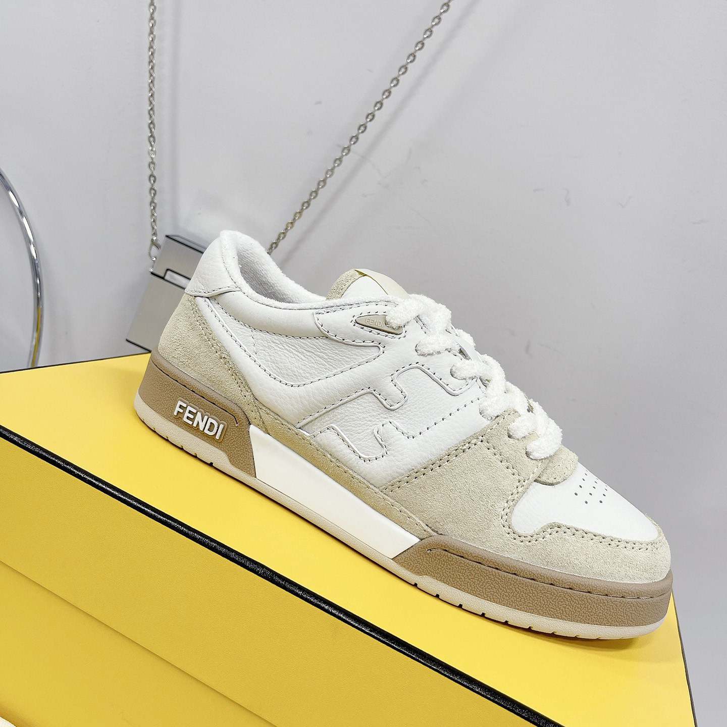 Fendi Match White Suede Low Tops Sneaker(Upon UK size) - DopestKickz