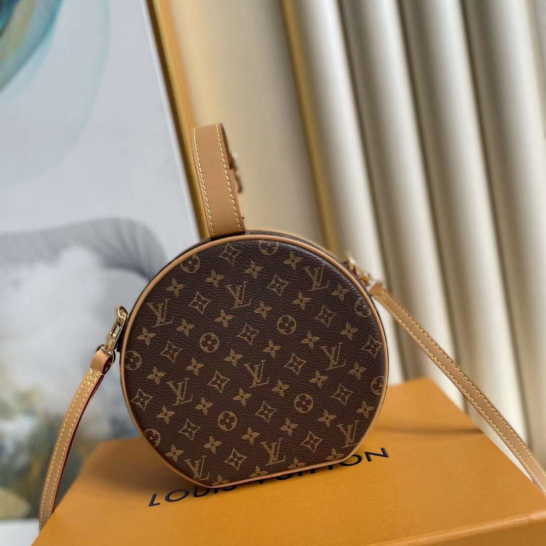 Louis Vuitton Petite Boite Chapeau(17.6-16.5-7.5cm)   M43514 - DopestKickz