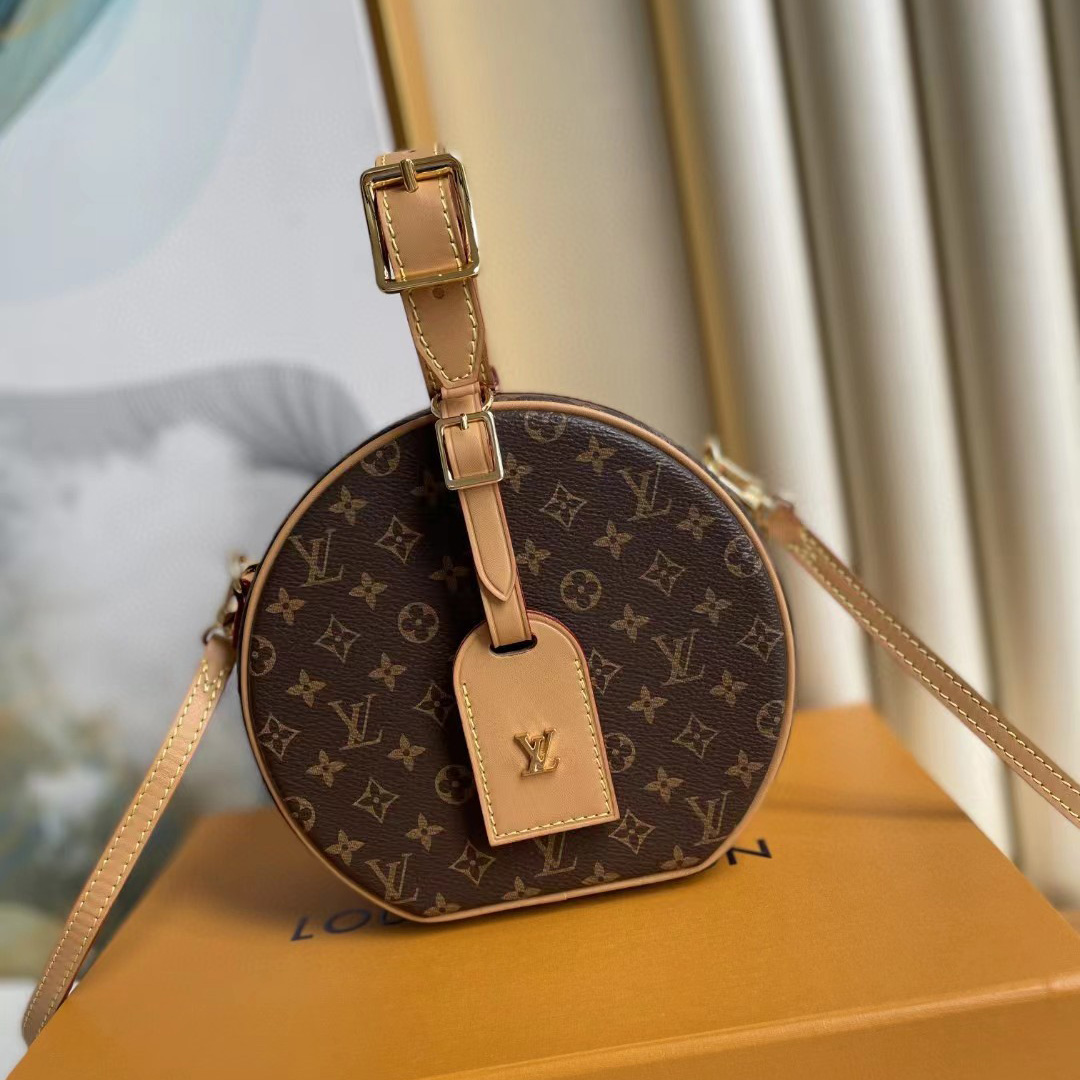 Louis Vuitton Petite Boite Chapeau(17.6-16.5-7.5cm)   M43514 - DopestKickz