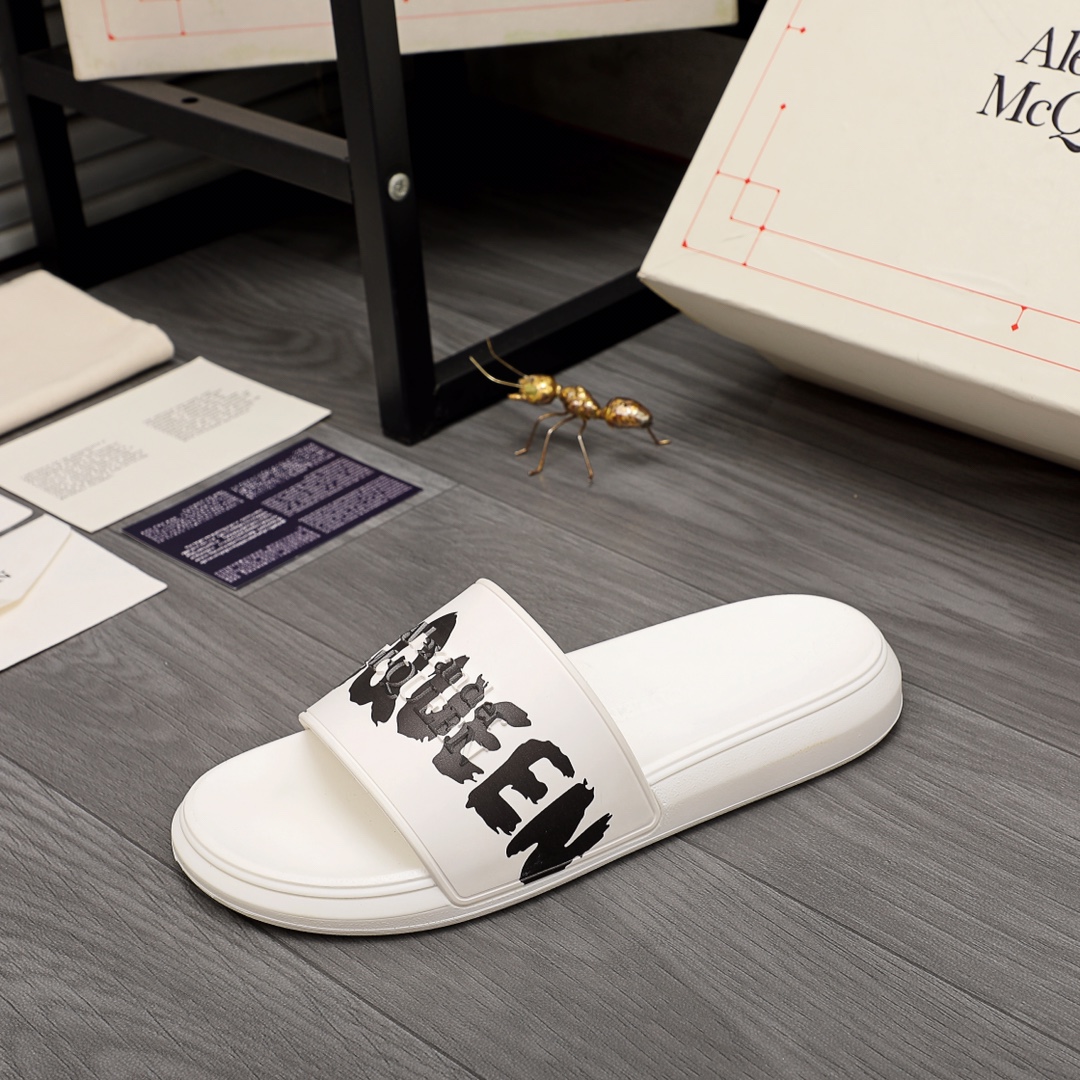 Alexander Mqueen Logo Slipper - DopestKickz