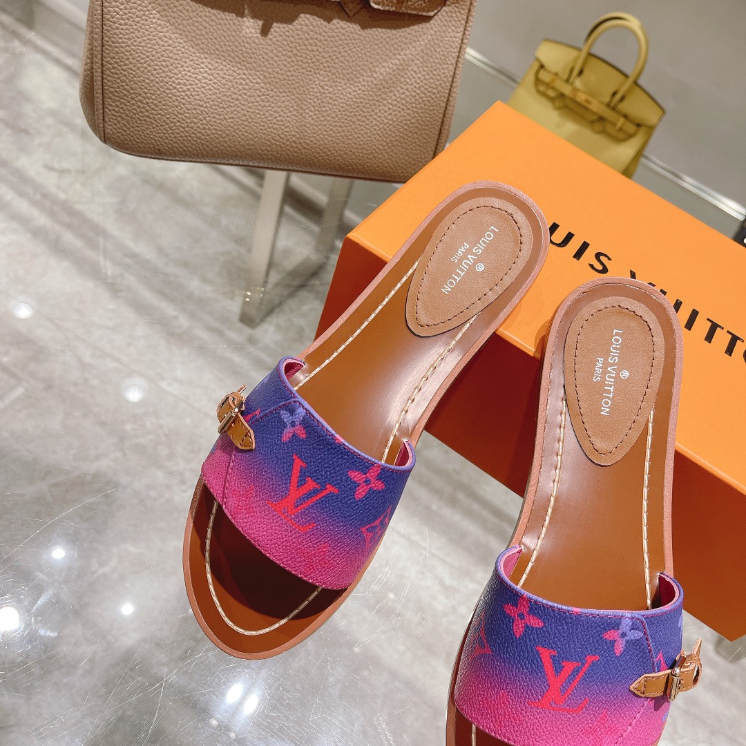 Louis Vuitton Lock It Flat Mule - DopestKickz