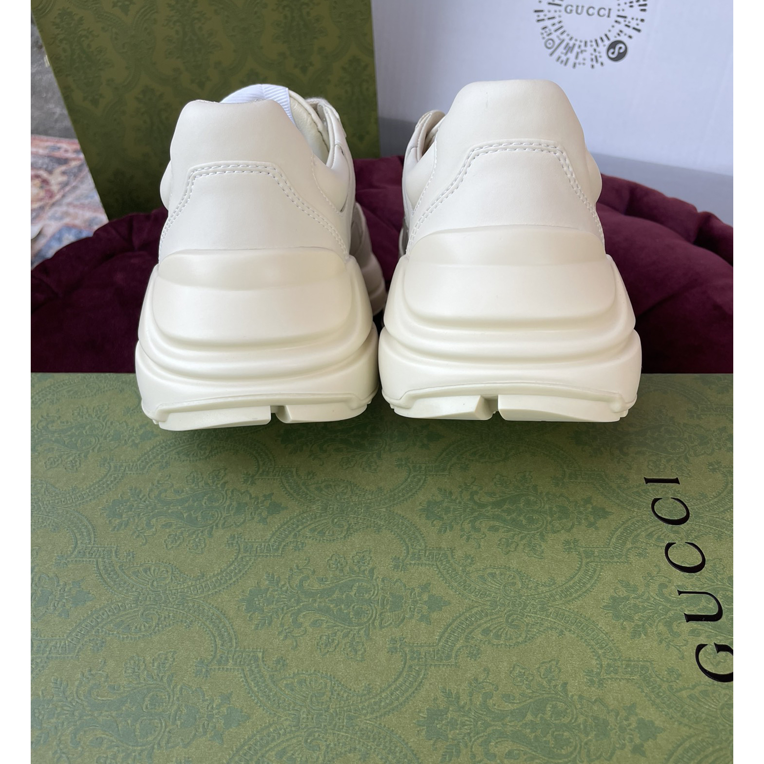 Gucci Men's Rhyton 'Lemon Gucci 'Printed sneakers - DopestKickz
