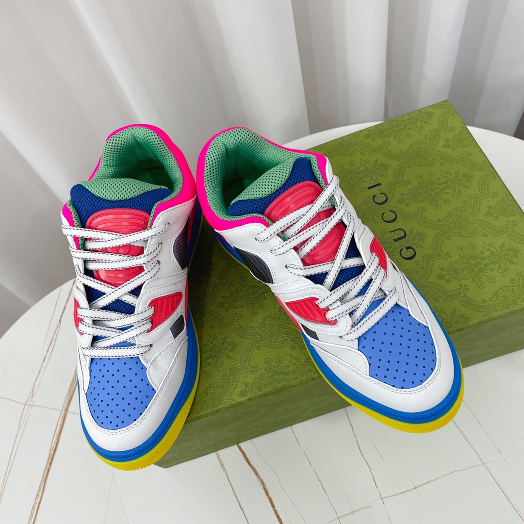 Gucci  Basket Sneaker With Lnterlocking G  - DopestKickz