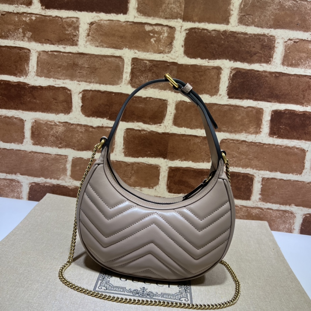 Gucci GG  Leather Handle Bag（21-11-5CM） - DopestKickz