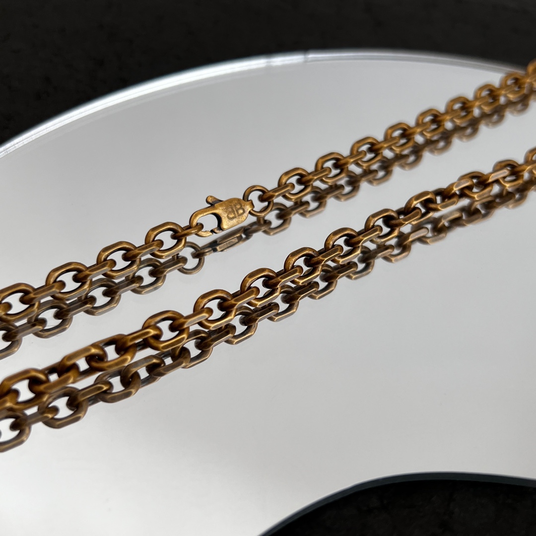 Balenciaga Vintage Style Necklace - DopestKickz