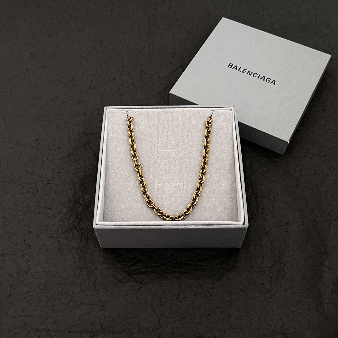 Balenciaga Vintage Style Necklace - DopestKickz