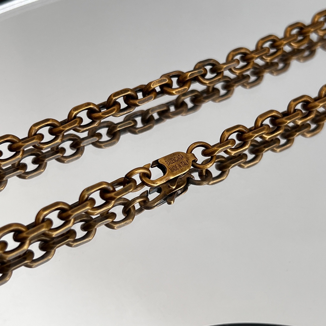 Balenciaga Vintage Style Necklace - DopestKickz