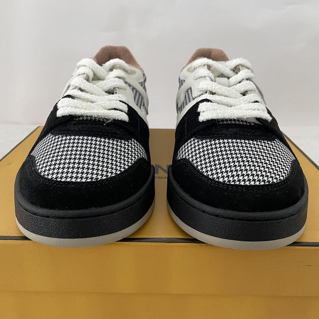 Fendi Match Low Tops In Black Suede Sneaker - DopestKickz