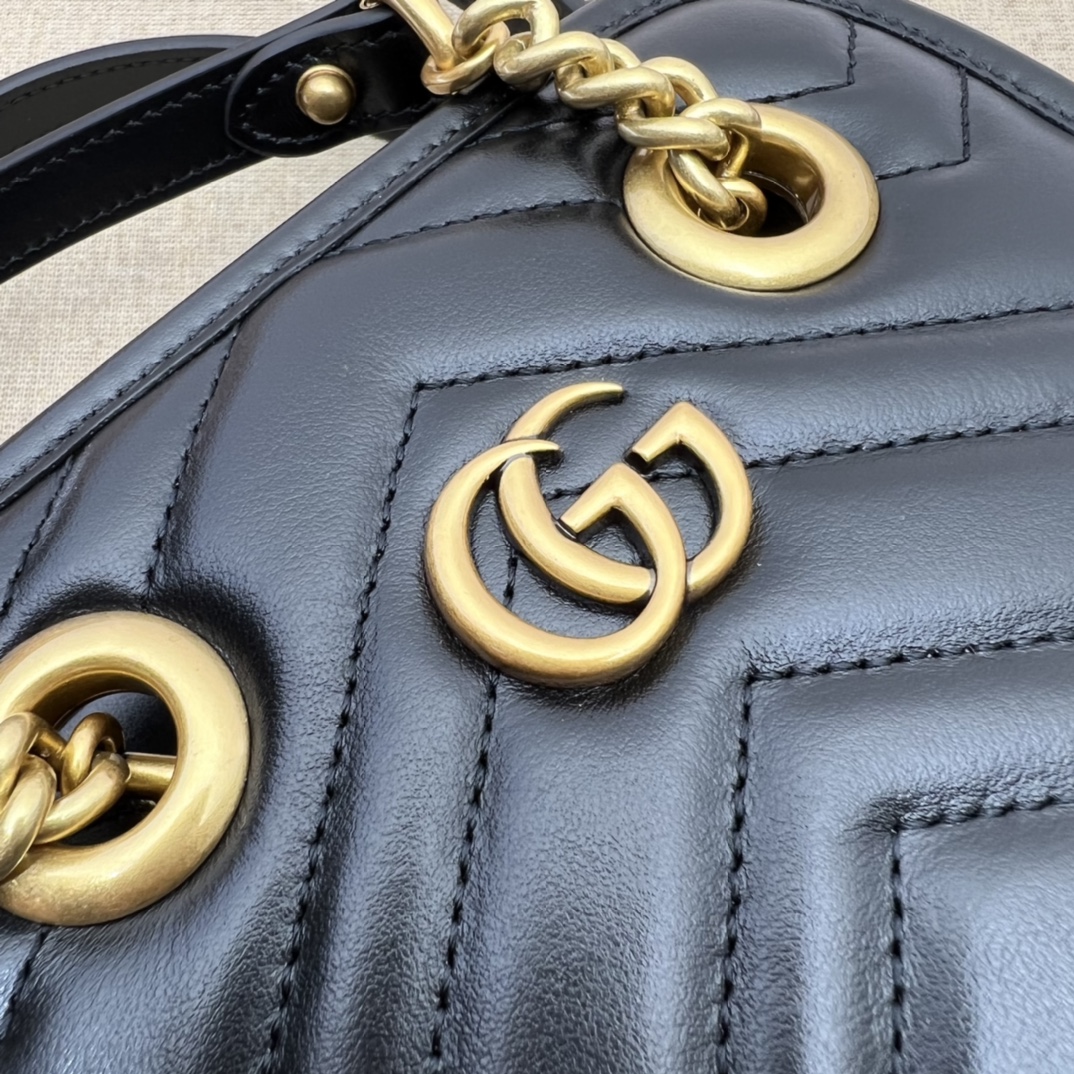 Gucci GG  Marmont Mini Handbag （16-19-7CM） - DopestKickz