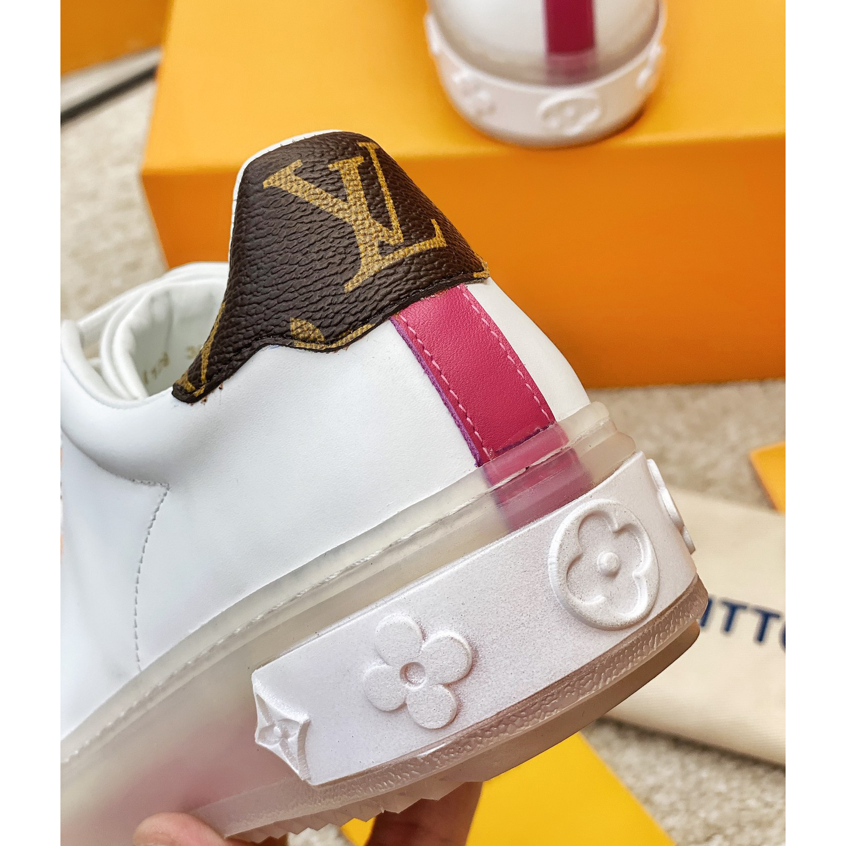 Louis Vuitton Logo Transparent Sole Sneaker  - DopestKickz