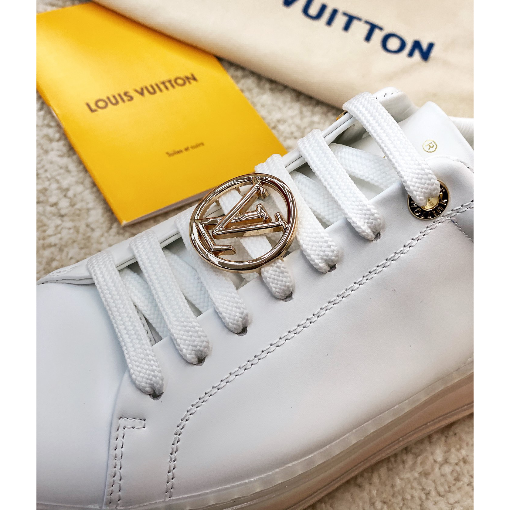 Louis Vuitton Logo Transparent Sole Sneaker  - DopestKickz