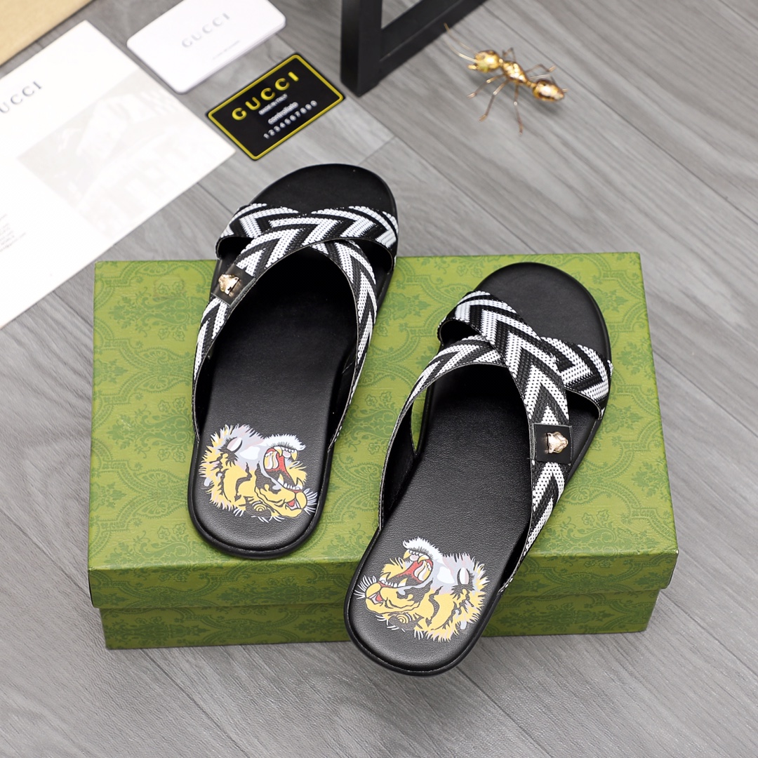 Gucci Web Slide Sandal - DopestKickz