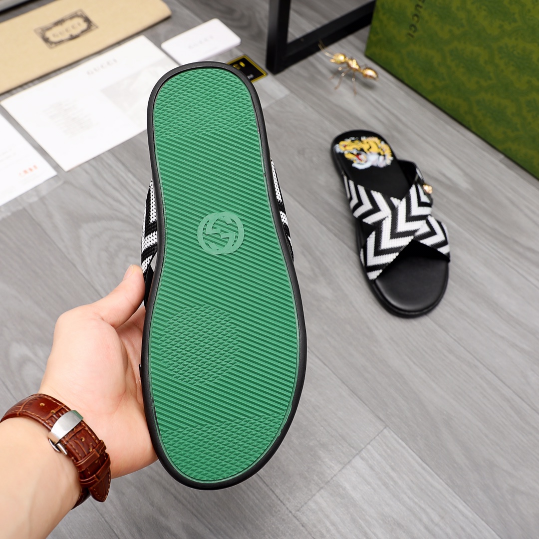 Gucci Web Slide Sandal - DopestKickz