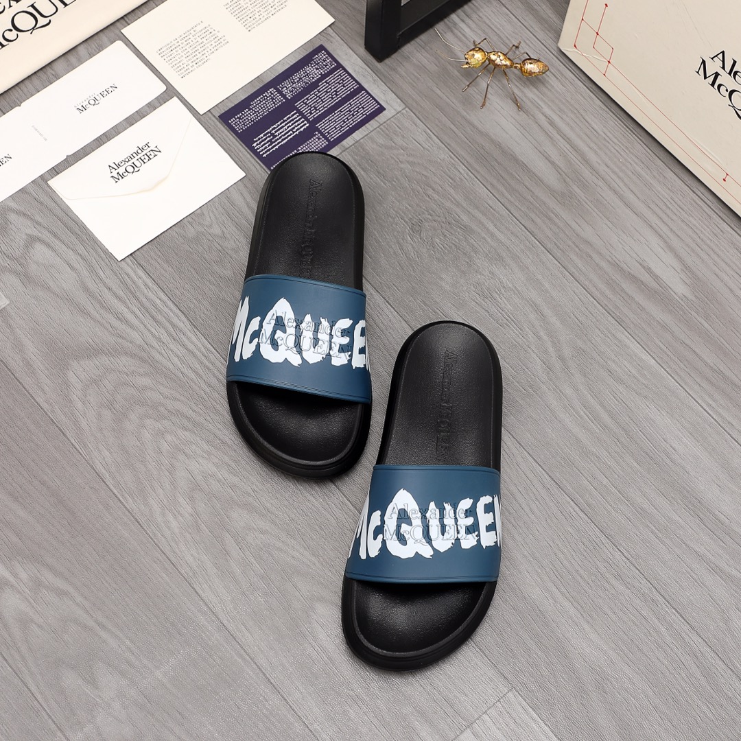Alexander Mqueen Logo Slipper - DopestKickz