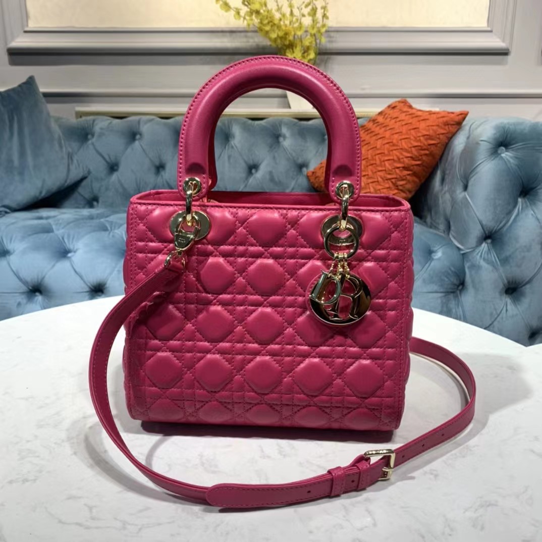 Dior Lady Bag  Cannage Calfskin（24-20-11CM） - DopestKickz