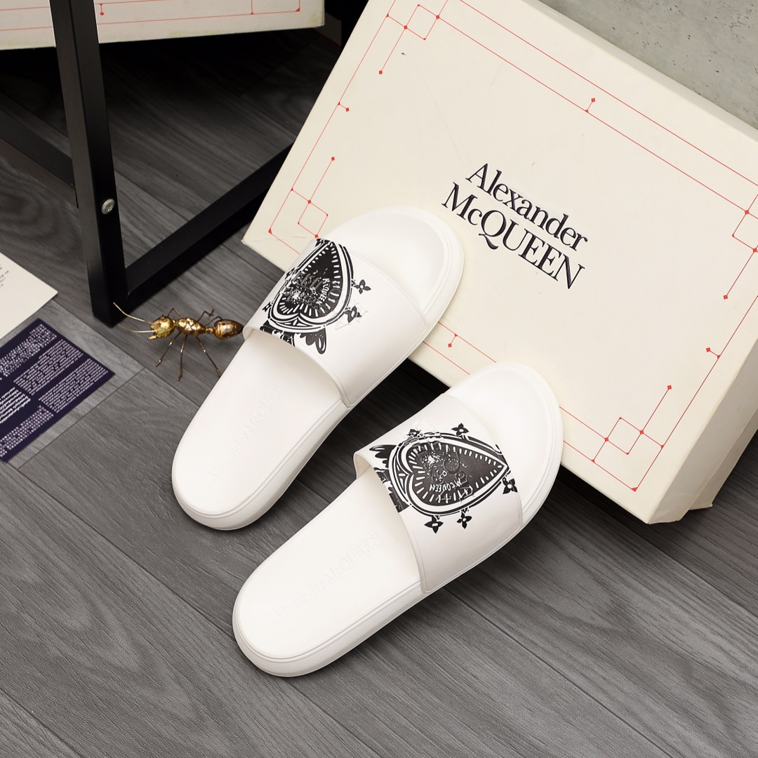 Alexander Mqueen Logo Slipper - DopestKickz