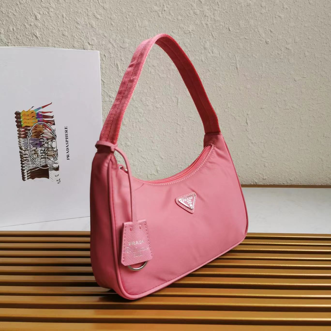 Prada Logo Shoulder  Bag (23-13-5cm) - DopestKickz