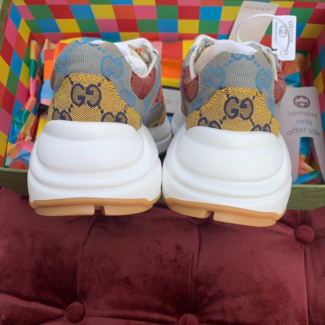 Gucci GG Multicolor Series Rhyton  Sneakers(upon uk size) - DopestKickz